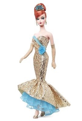 Mattel マテル   Barbie バービー  ゴールド付け紙  2013 Happy New Year 心うれしいニューイヤー お人形さん    室内装飾 見せびらかす 差し上げ物 差し上げ物