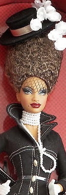 Mattel マテル  Barbie バービー   ゴールド付け紙  Byron Lars バイロン・ラーズ  鳥打ち帽 寄せあわせ  黒コショウ