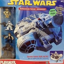 Playskool スターウォーズ ミレニアムファルコン プレイセット フィギュア ディスプレイ コレクション SF 映画 ヴィンテージ ビンテージ ジオラマ|all blue.