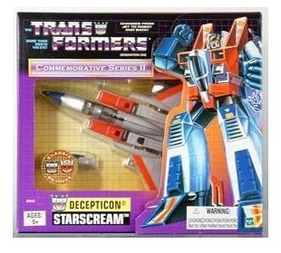 HASBRO ハズブロ トランスフォーマー　Commemorative Series スタースクリーム　フィギュア　　　　　ディスプレイ　コレクション　ロボット　変形　ヴィンテージ　ビンテージ｜all blue.