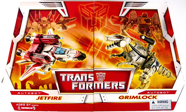 HASBRO ハズブロ トランスフォーマー クラシックシリーズ Jetfire＆Grimlock Twin Pack ジェットファイヤー&グリムロック フィギュア　　　　　　　　　変形　トランスフォーム　ロボット　恐竜　ディスプレイ　コレクション｜all blue.