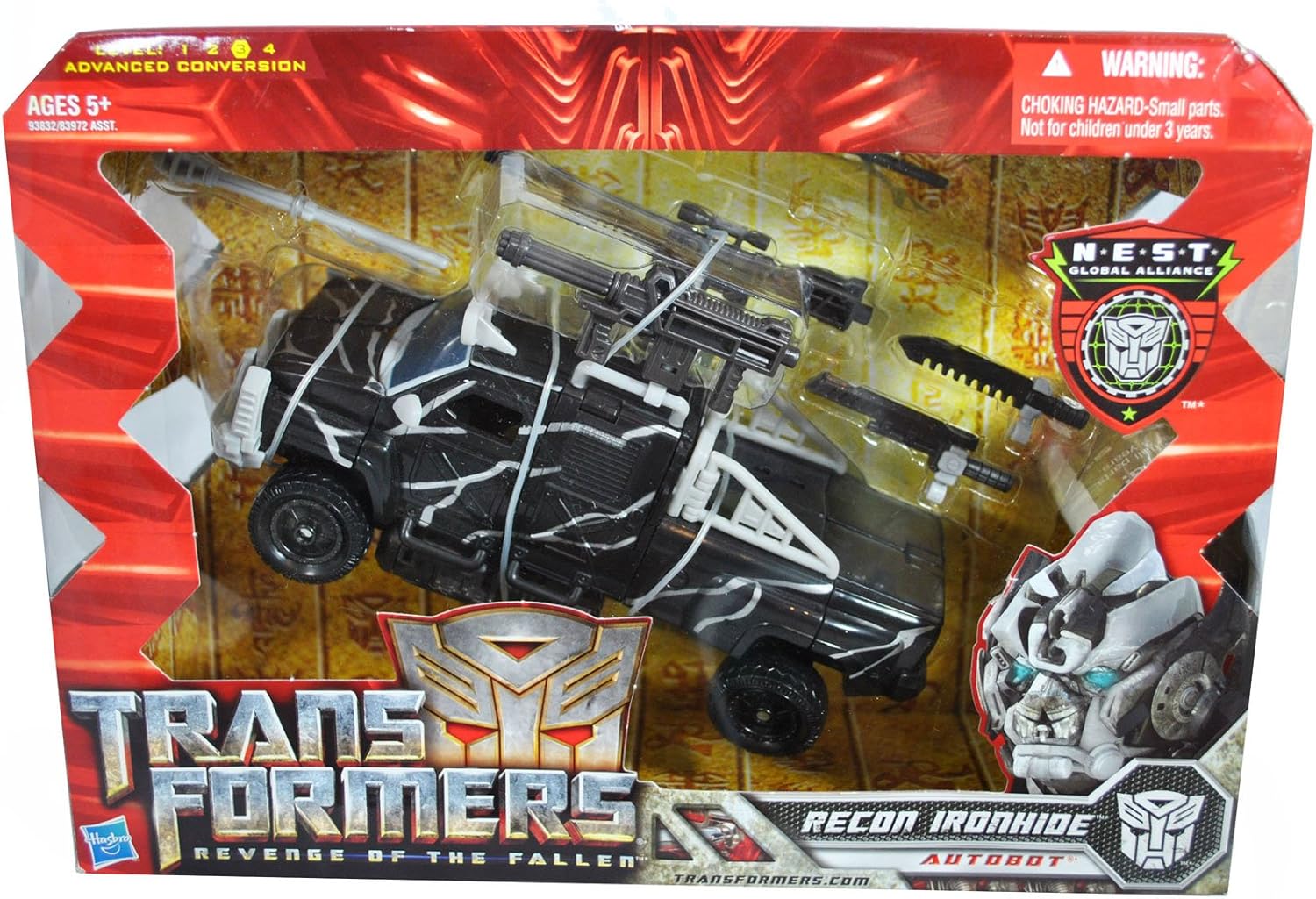 HASBRO ハズブロ トランスフォーマー Revenge of the Fallen Voyager Recon Ironhide リーコン アイアンハイド フィギュア 変形 トランスフォーム ロボット 映画 名作 ディスプレイ コレクション|all blue.