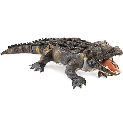Folkmanis フォークマニス ハンドパペット ALLIGATOR アリゲーター ワニ　ぬいぐるみ　　　　　　　　　　操り人形　指人形　演劇　撮影　ギフト　プレゼント｜all blue.