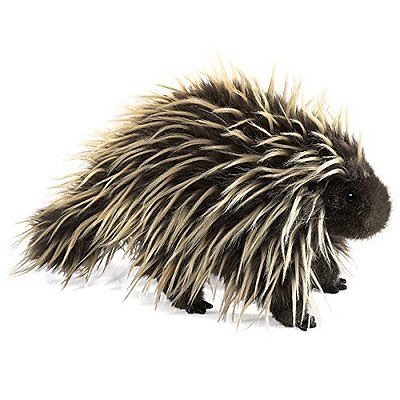 Folkmanis フォークマニス ハンドパペット PORCUPINE ヤマアラシ　ぬいぐるみ　　　　　　　　　　　操り人形　指人形　珍獣　撮影　演劇　ギフト　プレゼント｜all blue.