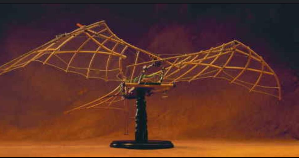 【楽天市場】ミュージアムレプリカシリーズ レオナルド・ダ・ヴィンチ Flying machine フライングマシン はばたき機：all blue.