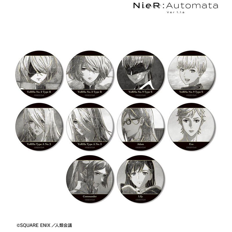 NieR：Automata Ver1.1a トレーディング Ani-Art BLACK LABEL マット缶バッジ BOX アルマビアンカ