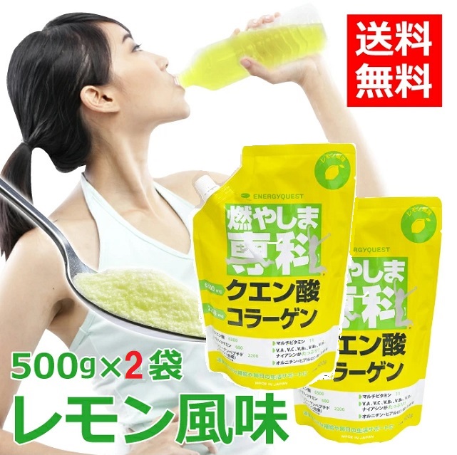 燃やしま専科 檸檬味わい 500gX2袋 クエン酸 コラーゲン 細末 貨物輸送無料 スポーツドリンク 冷やりとした水もの 黒色火薬 燃やしませんか もやしませんか 運動競技水もの 活動力クエスト 金賞勝ち取る