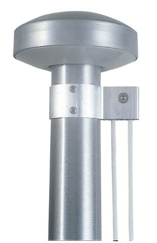 三和体育 フラッグポール 8m ロープ型 埋込式 学校 体育用品 送料無料 S-4521