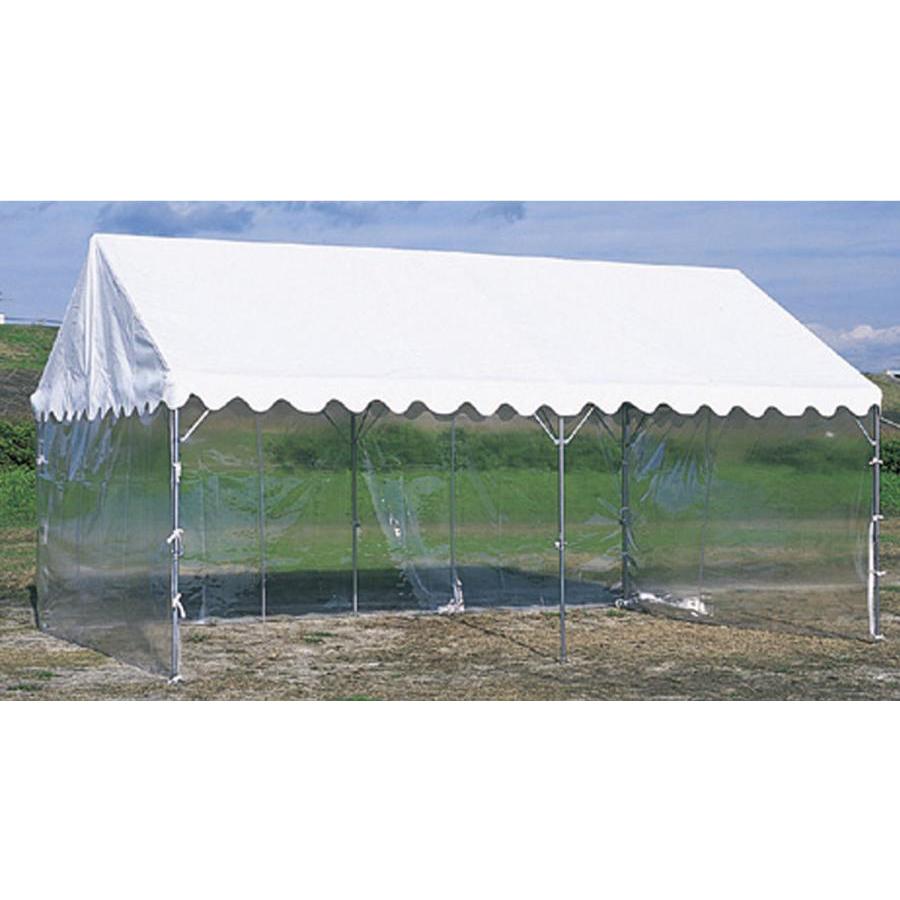 三和体育 ササットテント用透明三方幕 3.6m×7.2m用 学校 体育用品 送料無料 S-0549