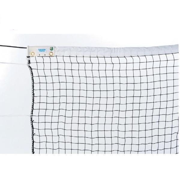 三和体育 硬式用テニスネット 黒 シングル 440T/44 スチールワイヤー 学校 体育用品 送料無料 S-2339
