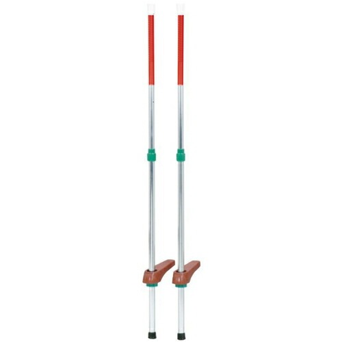 三和体育 カラー竹馬 スライド式 小 (赤) 学校 体育用品 送料無料 S-7472