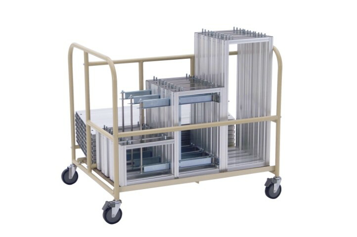 三和体育 ヒナ段収納キャリー(3段5連マデ) 学校 体育用品 送料無料 S-7008