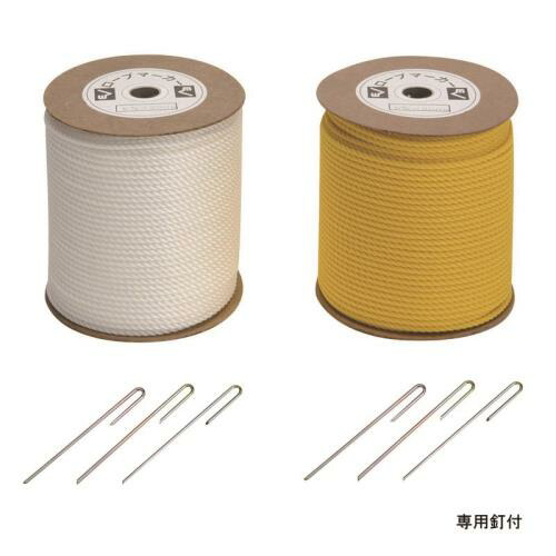 エバニュー EVERNEW 正規品 ロープマーカー6×200 黄 送料無料