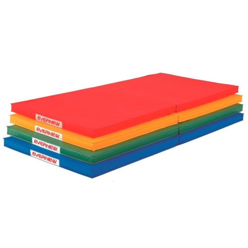 エバニュー EVERNEW 正規品 屋内外折畳体操マット90×180×5 黄 送料無料