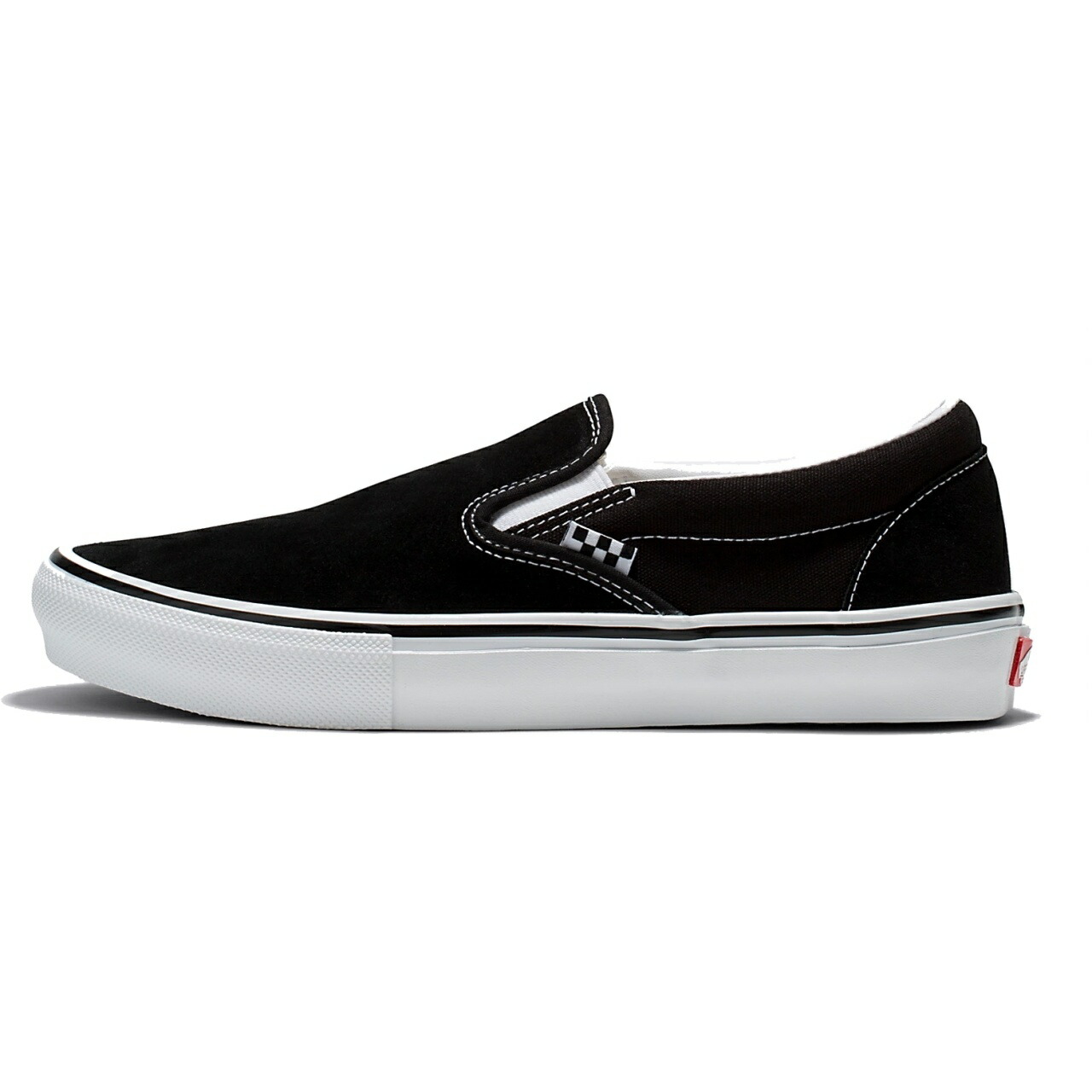 VANS ヴァンズ VANS SKATE SLIP-ON (スリッポン) BLACK/WHITE 滑るゲーム盤 スケボー シューズ スケシュー スニーカー 靴 メンズ メンズ シューズ  スケボー