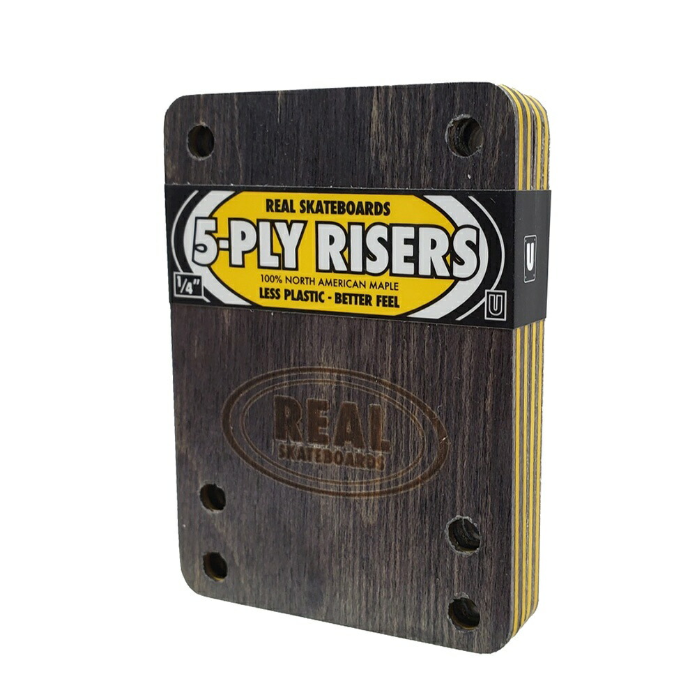 【楽天市場】リアル REAL REAL RISER PAD 5-PLY 1/4 U3359-C01S01 スケートボード ライザー:ON ...