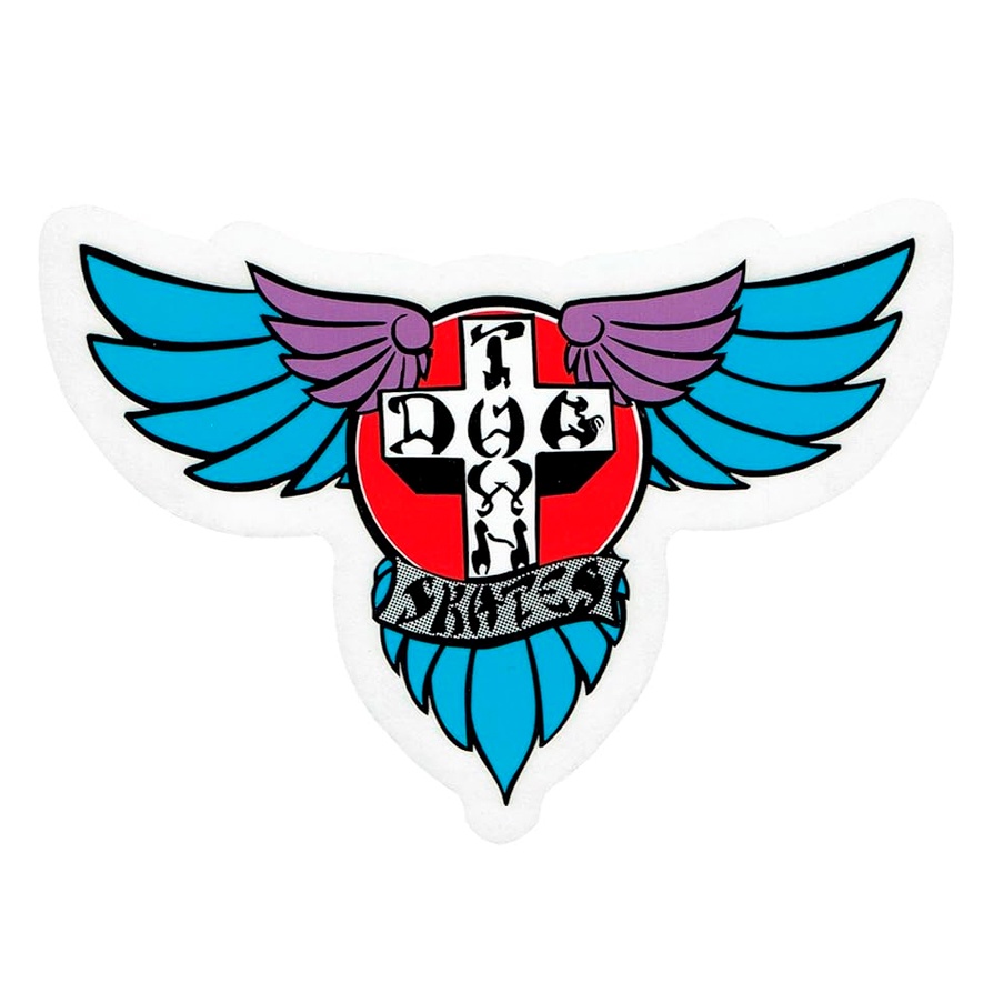 【楽天市場】DOGTOWN ドッグタウン WING BLUE STICKER 13.5cm ステッカー シール：ON-IZEME skateshop