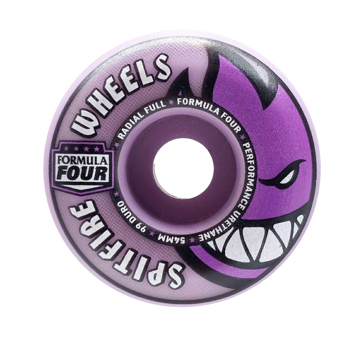 【マラソン制限事項引き換え証客体！】 SPITFIRE スピットファイア F4 99 RADIAL FULLS LIGHT PURPLE 54粍 滑るゲーム盤 スケボー ウィール PURPLE