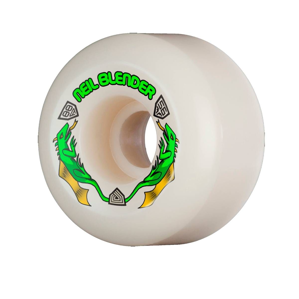 【マラソン制限事項引き換え証客体！】 POWELL パウエル PERALTA DRAGON FORMULA NEIL BLENDER MODEL 56x40MM 88A 滑るゲーム盤 スケボー ウィール WHITE