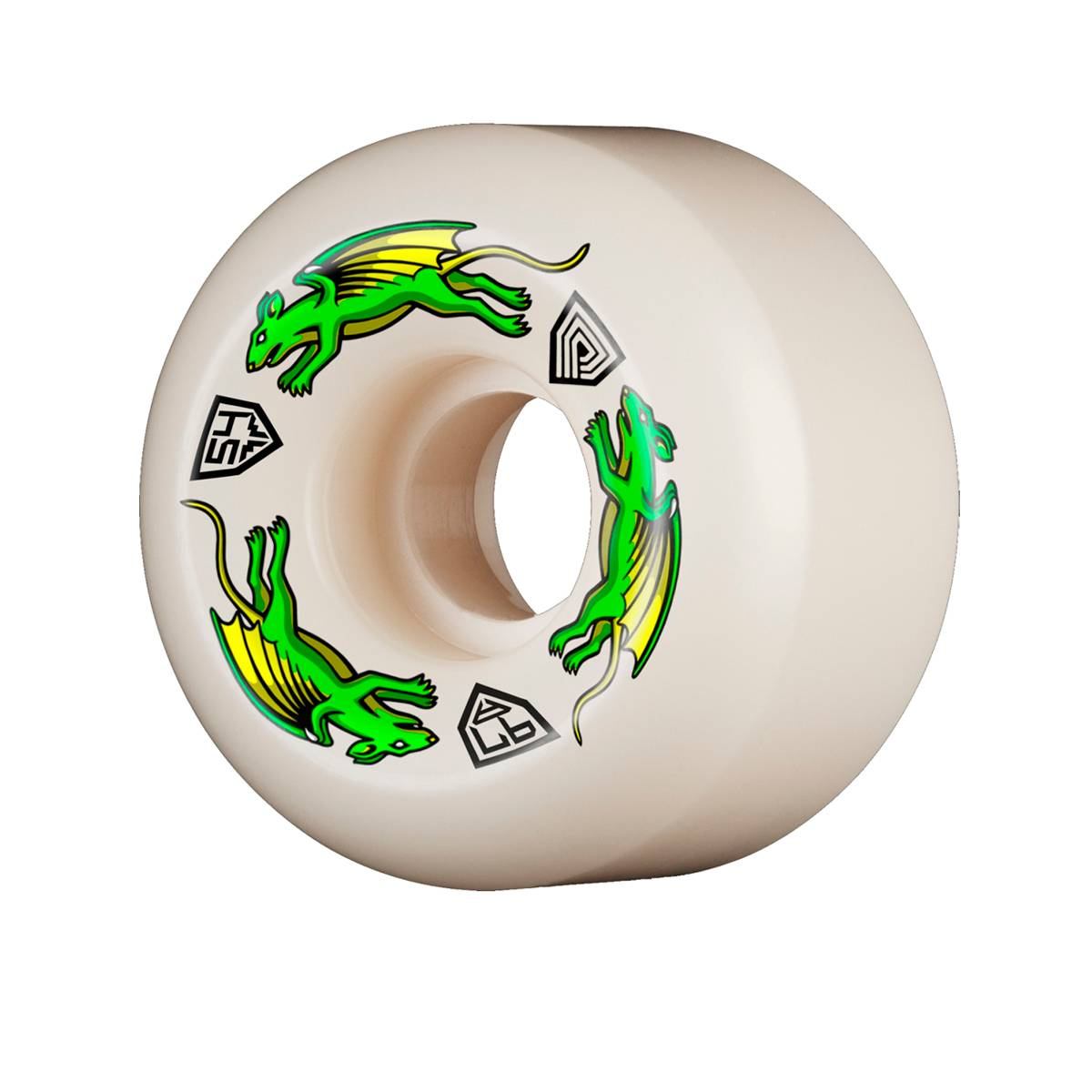 【マラソン制限事項引き換え証客体！】 POWELL パウエル PERALTA DRAGON FORMULA NANO RAT 54x34MM 97A 滑るゲーム盤 スケボー ウィール WHITE