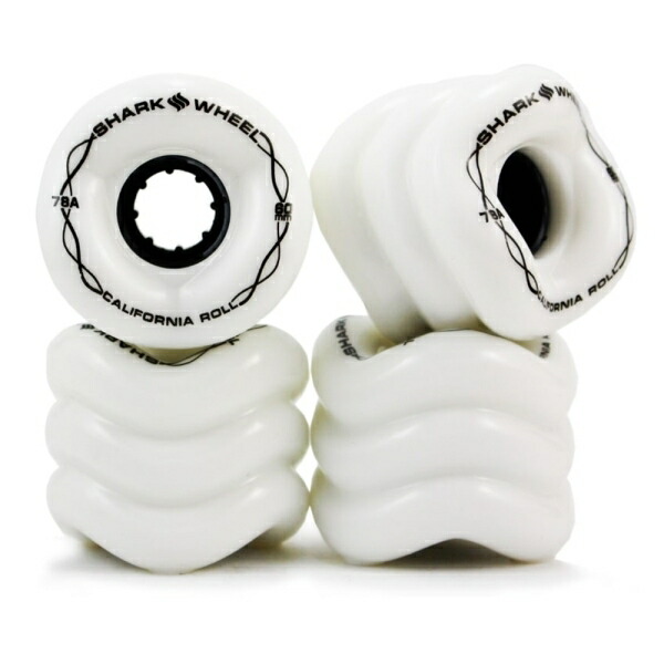 【新品】シャークウィール　スケートボード ウィール   ホワイト 60mm Amazon | シャークウィール SHARK WHEEL TWISTED FORMULA (WHITE