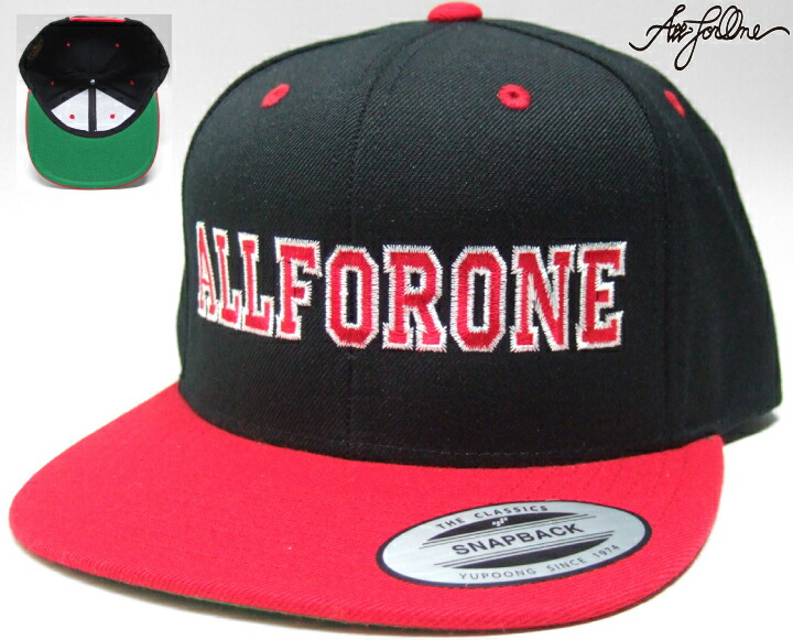 YUPOONG AFO FOOT BALL CAP フットボール キャップ 黒/赤 OTTO オットー NEWERA ニューエラ 野球帽 BBCAP  FLEXFIT フレックスフィット