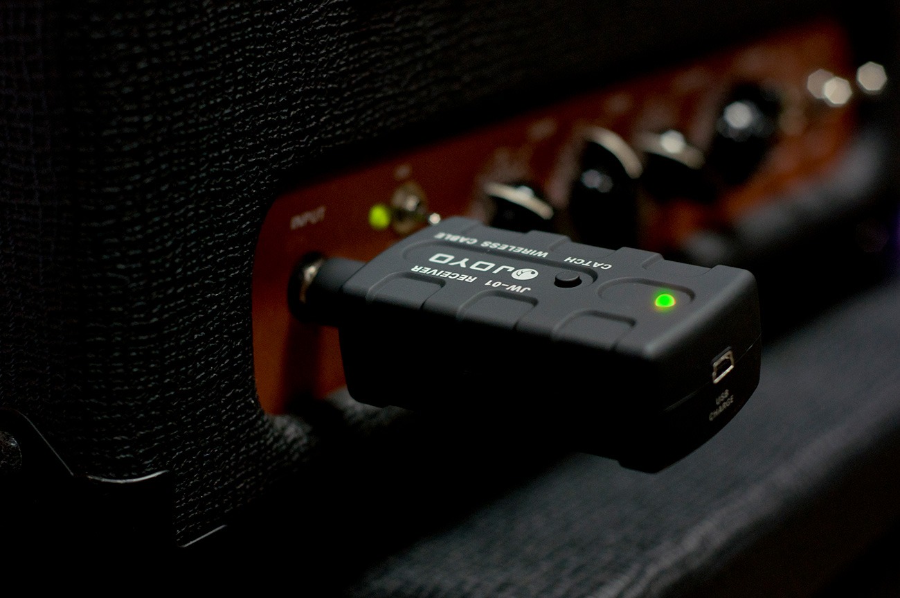 JOYO JW-01 ギター ワイヤレス システム 送信機＆受信機セット デジタル 2.4GHz 無線 低遅延 高音質 One to Many 対応 USB充電式 ベース対応 ワイヤレストランスミッター レシーバー