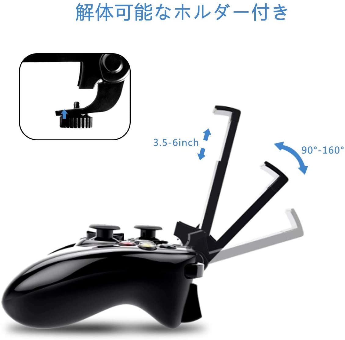 楽天市場 Sr 送料無料 Pxn 6603 Mfi ゲームコントローラー ワイヤレス Bluetooth ゲームパッド Ios対応 スマホホルダー付き ホワイト White Apple Mfi認証 4170 Wh アライドトレード