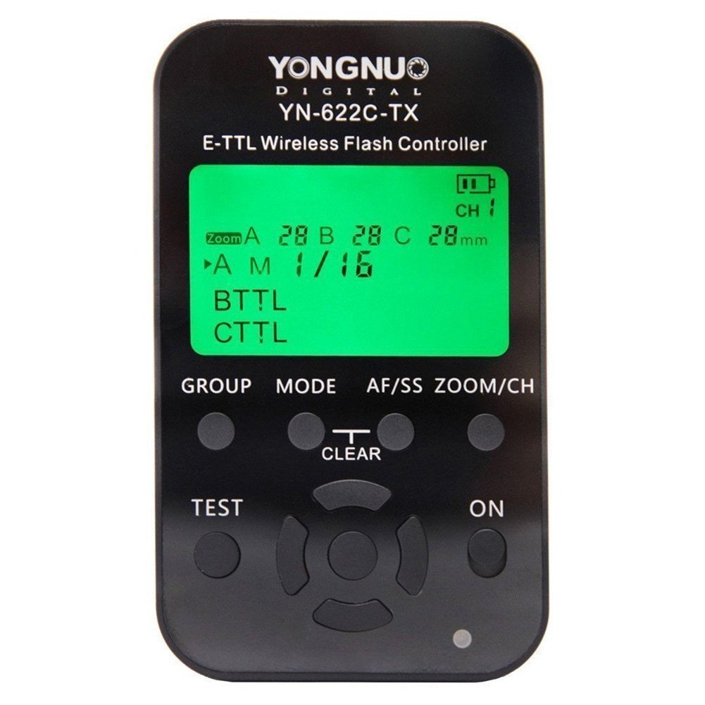 YONGNUO YN-622C-TX キャノン用 E-TTL 1/8000s LCD液晶画面 ワイヤレスフラッシュ・コントローラ ヨンヌオ製 Canon専用