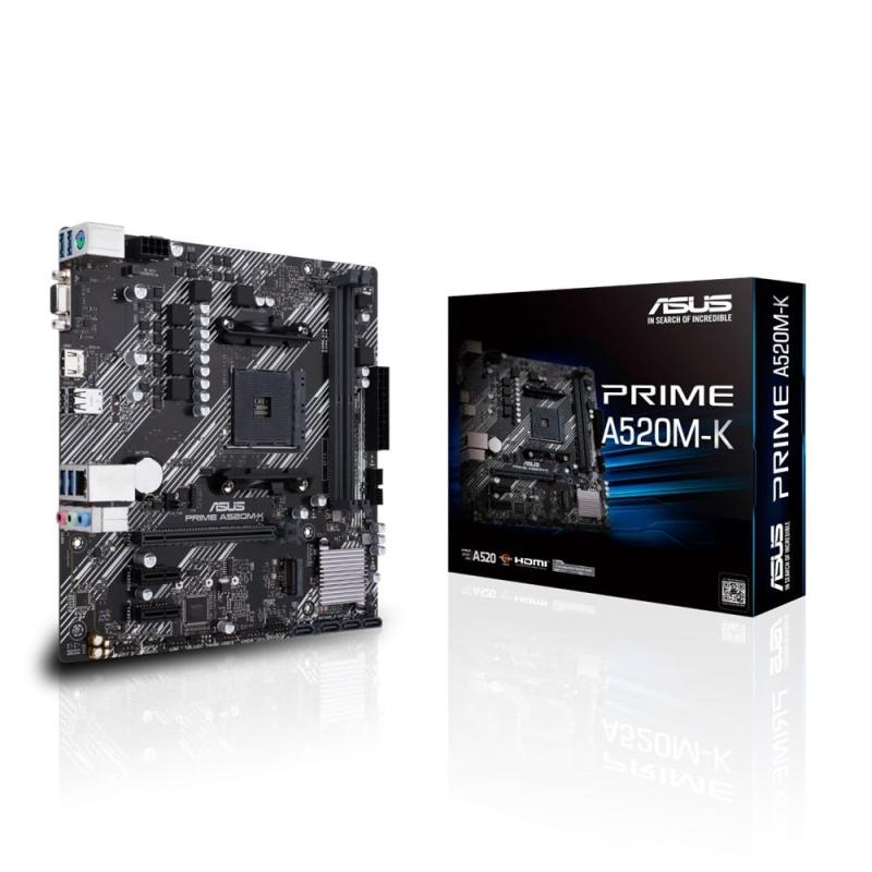 ASUS PRIME A520M-K AMD Ryzen 5000シリーズ AM4 対応 A520 チップセット 搭載 mATX マザーボード/国内正規品