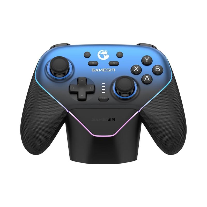 GameSir Super Nova PCゲームパッド 充電ドック付き PC/Steam/Switch/Switch 2/IOS/Android用ゲーミングコントローラー 無線 2.4Gワイヤレス対応 低遅延 steamコントローラー ホール効果ジョイス