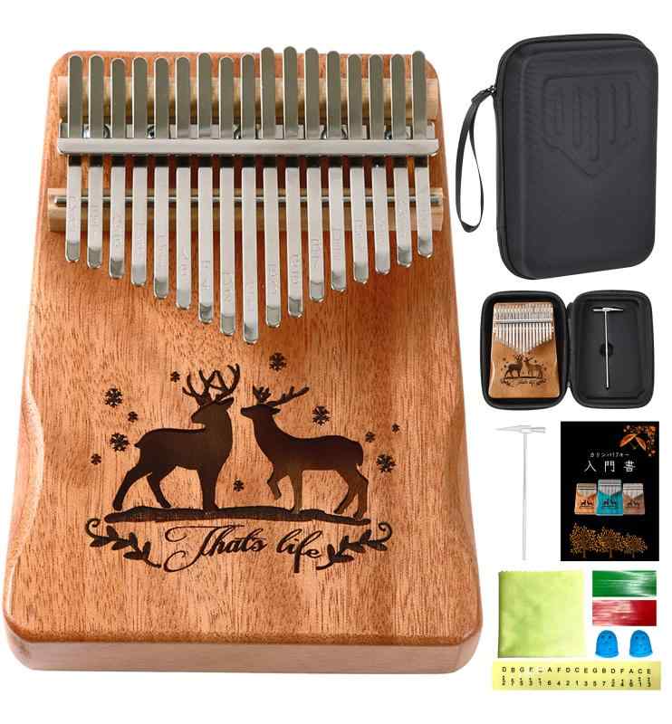 楽天市場】KZNTAKU カリンバ 17キー 初心者セット サンフラワー 可愛い