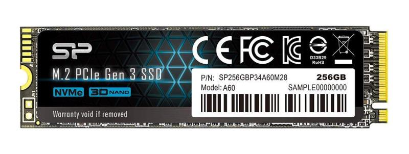 シリコンパワー SSD 256GB 3D NAND M.2 2280 PCIe3.0&times;4 NVMe1.3 P34A60シリーズ 5年 SP256GBP34A60M28｜オールインストア
