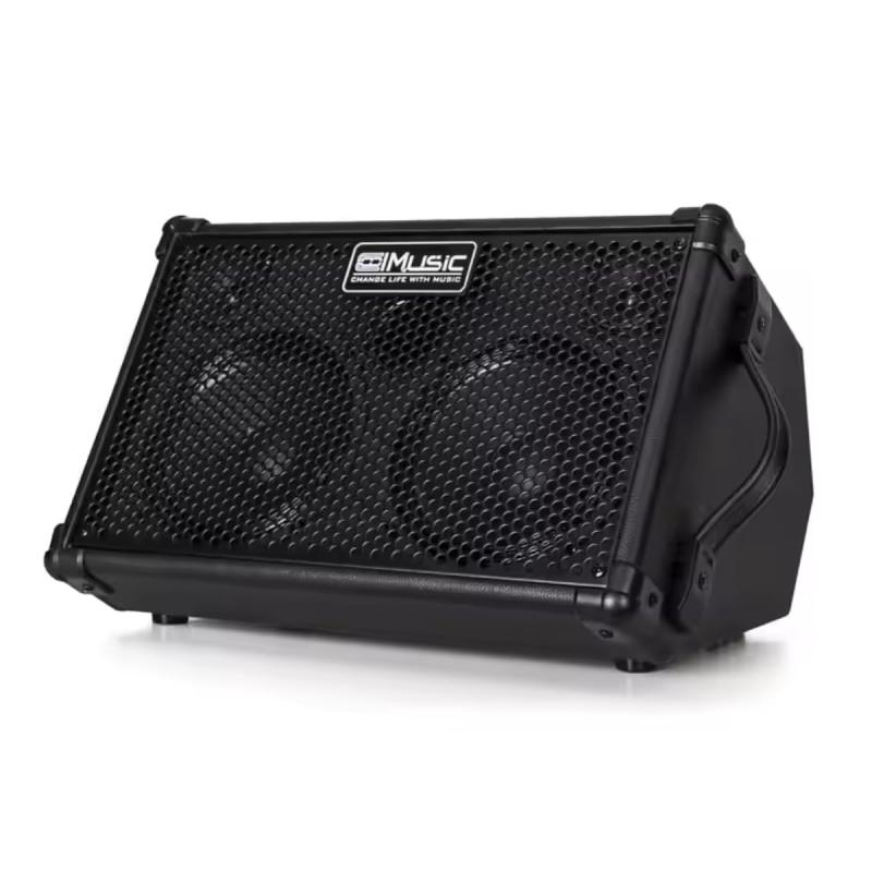 Coolmusic BP40D 充電式アコースティックギターアンプ エレキギターアンプ - キーボードアンプ 80W W/BT リバーブコーラスディレイエフェクト付き 6入力 3バンドEQ｜オールインストア