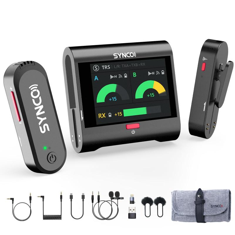 楽天市場】ワイヤレスマイク, SYNCO G2(A2) MAX ノイズキャンセル 約24