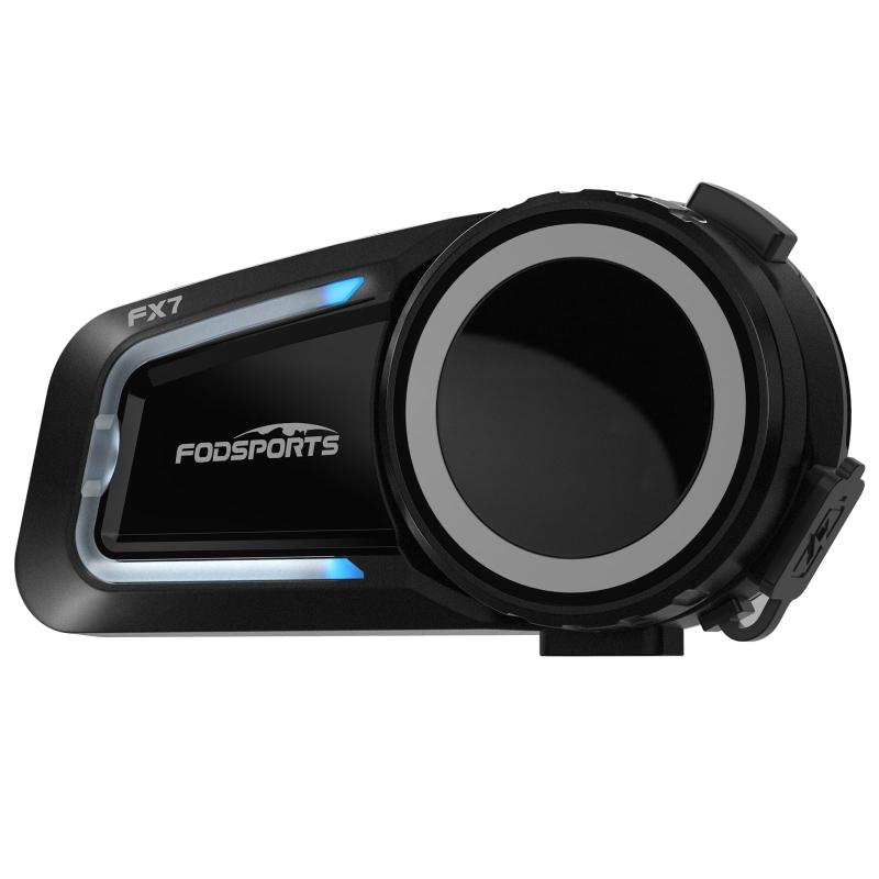 FODSPORTS バイク インカム FX7 メッシュ通信 インカム デュアルチップ 音楽聴きながら通話 8人同時通話 HIFI音質 ワンタッチ全部接続 通信自動復帰 音楽共有 FMラジオ CVC&ENCノイズキャンセリ|オールインストア