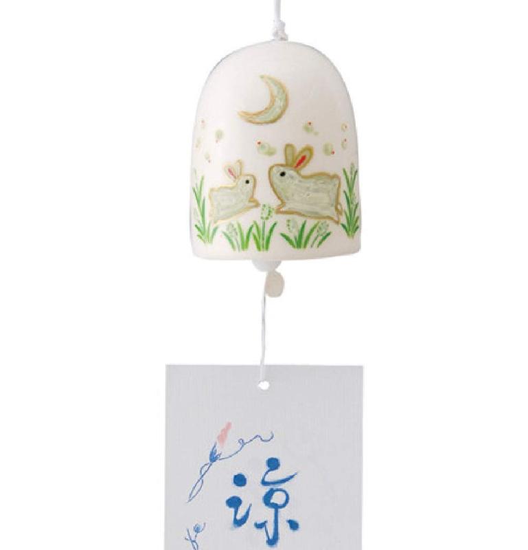 楽天市場】風鈴 うさぎ （B級品）呼び鈴 陶器 かわいい インテリア 母