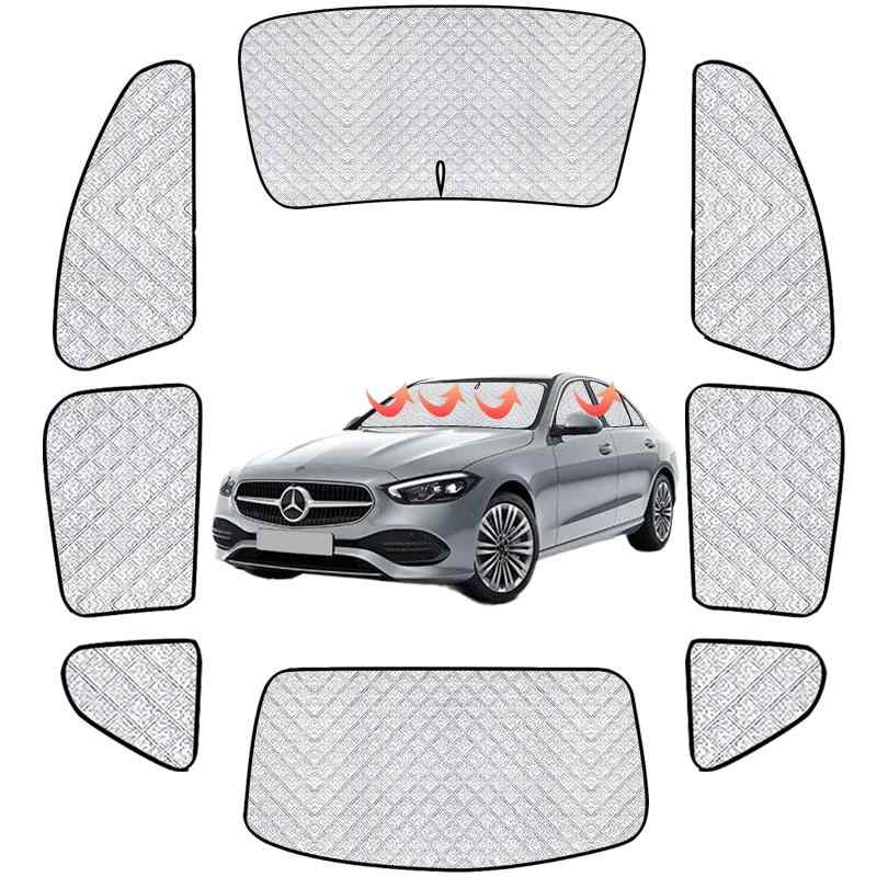 新型 cクラス W205 専用 サンシェード 車中泊 2016～現行 仮眠 マルチサンシェード 断熱 遮光シェード 車窓日よけ 車中泊グッズ アウトドア マルチ C Class サンシェード 露天駐車 冬 保温 盗難防