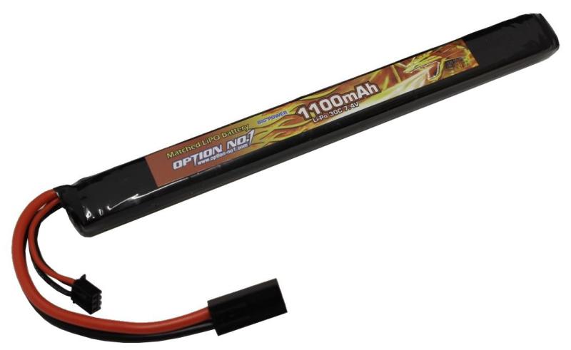 OPTION No.1 BIG POWER LIPO 1100mAh 7.4V GB-0026M