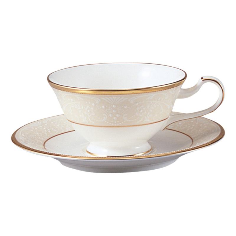Noritake ノリタケ カップ & ソーサー ( コーヒー ティー 兼用) 220cc ホワイトパレス ボーンチャイナ T59587/4753