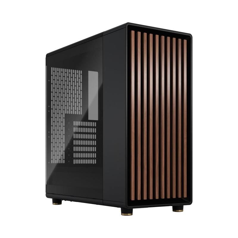 Fractal Design North Charcoal Black TG Dark 用材当て嵌める 自然的青写真 ATX パソコン入れもの FD-C-NOR1C-02 CS8440