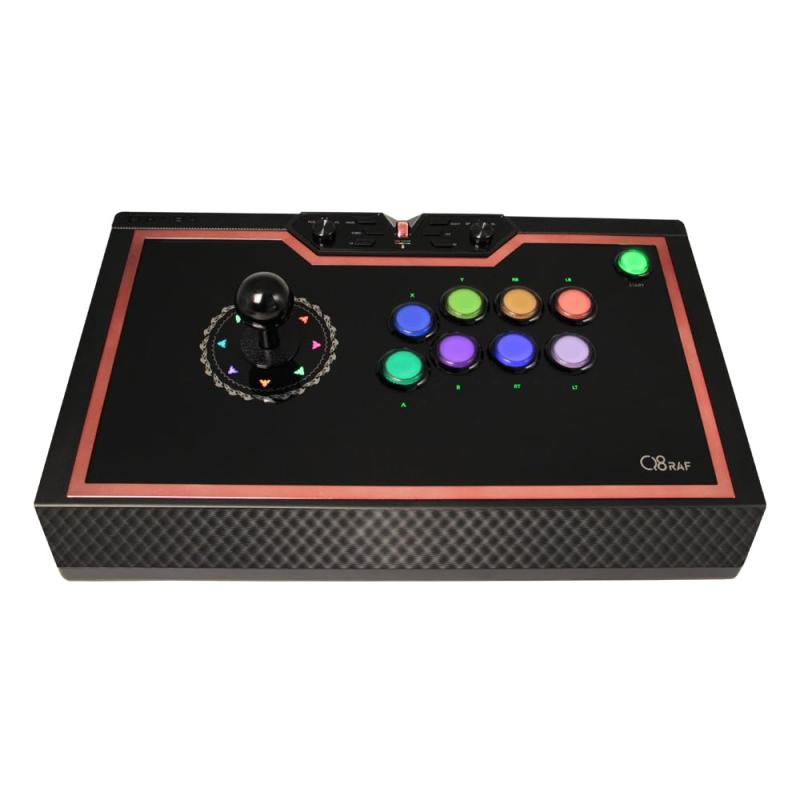 【LED静音ボタン】 Qanba Q8 Silent Button Arcade Joystick クァンバ Q8 静音ボタン アーケード ジョイスティック (PC対応) Gravity KS RGB LED 静音ボタン & 三和電子製 JLF |オールインストア