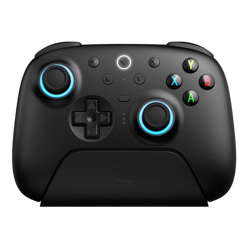 8BitDo Ultimate 2 ワイヤレス コントローラー Windows & Android 用、TMR ジョイスティック付きゲーム コントローラー、切り替え可能なホール効果/触覚トリガー、RGB ファイヤー リング、8 スピー