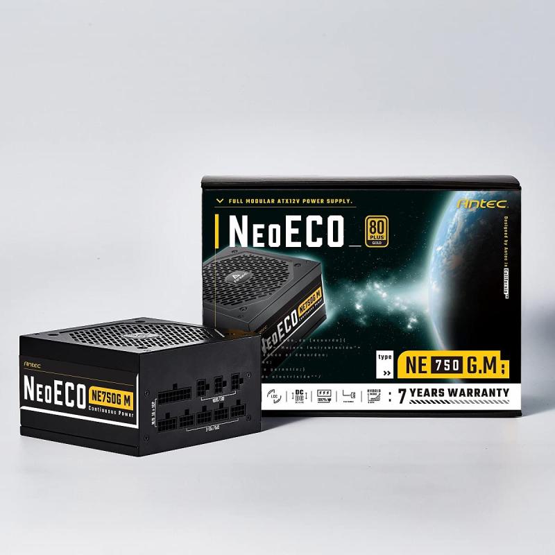 ANTEC Antec、80PLUS Gold認証取得 高効率高耐久フルモジュラー電源ユニット「NE750G M 」 ブラック 出力750W｜オールインストア