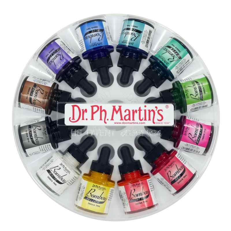 Dr. Ph. Martin's Bombay India Ink, 1.0 oz, Set of 12 (Set 1)｜オールインストア