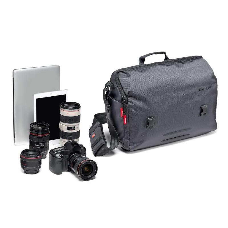 マンフロット(Manfrotto) メッセンジャーバッグ Manhattanコレクション スピーディー10 8.3L 12インチPC収納可 三脚取り付け可 レインカバー付属 撥水素材 MB MN-M-SD-10｜オールインストア