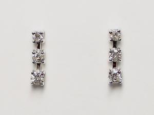 K18WG ホワイトゴールド ダイヤモンド ピアス10P03Dec16【楽ギフ_包装】｜オールジュエリー