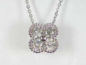 PT プラチナダイヤフラワー ペンダント ネックレス10P03Dec16【楽ギフ_包装】