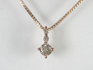 K10PGダイヤ ペンダント ネックレス10P03Dec16【楽ギフ_包装】｜オールジュエリー 20,440円