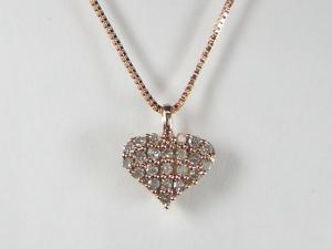 激安ブランド K10pgダイヤハート ペンダント ネックレス10p03dec16 楽ギフ